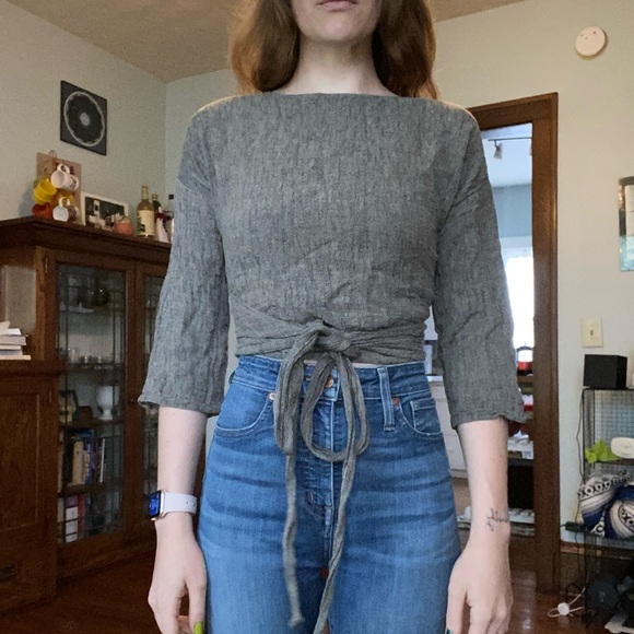 HACKWITH Designhouse Reversible Blouse - Picture 1 of 7